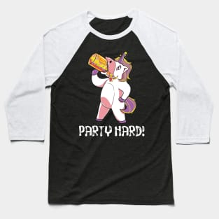 Funny drinking unicorn graphic - perfect gift Baseball T-Shirt